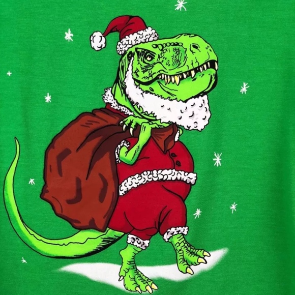 Cat & Jack Other - Christmas T-Rex Santa Dinosaur Shirt